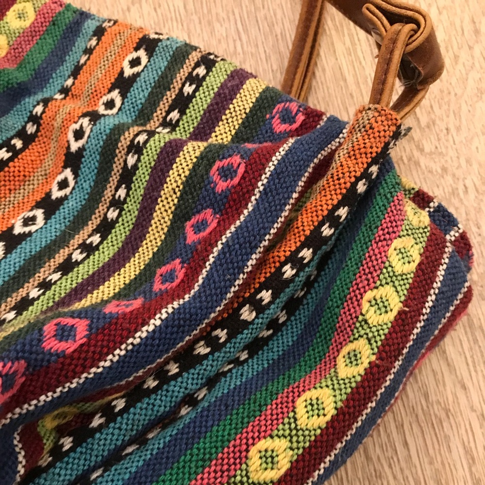 Colorful Tapestry Shoulder Bag Purse - Picture 3 of 9